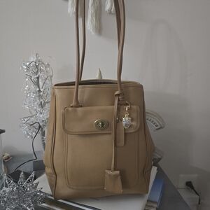 Rare Vintage Coach Penelope 9714 Paper Tote Purse Handbag Camel Costa Rica